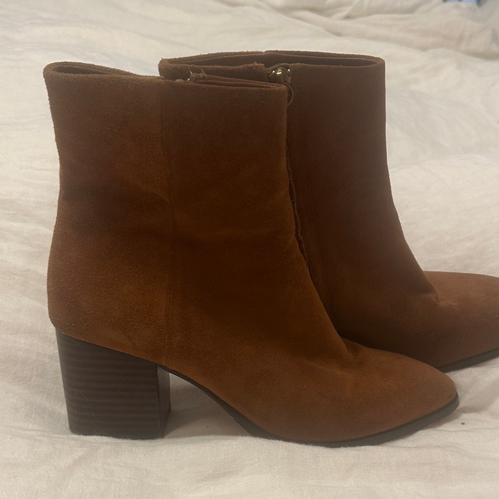 J. Crew Brown Suede Ankle Booties